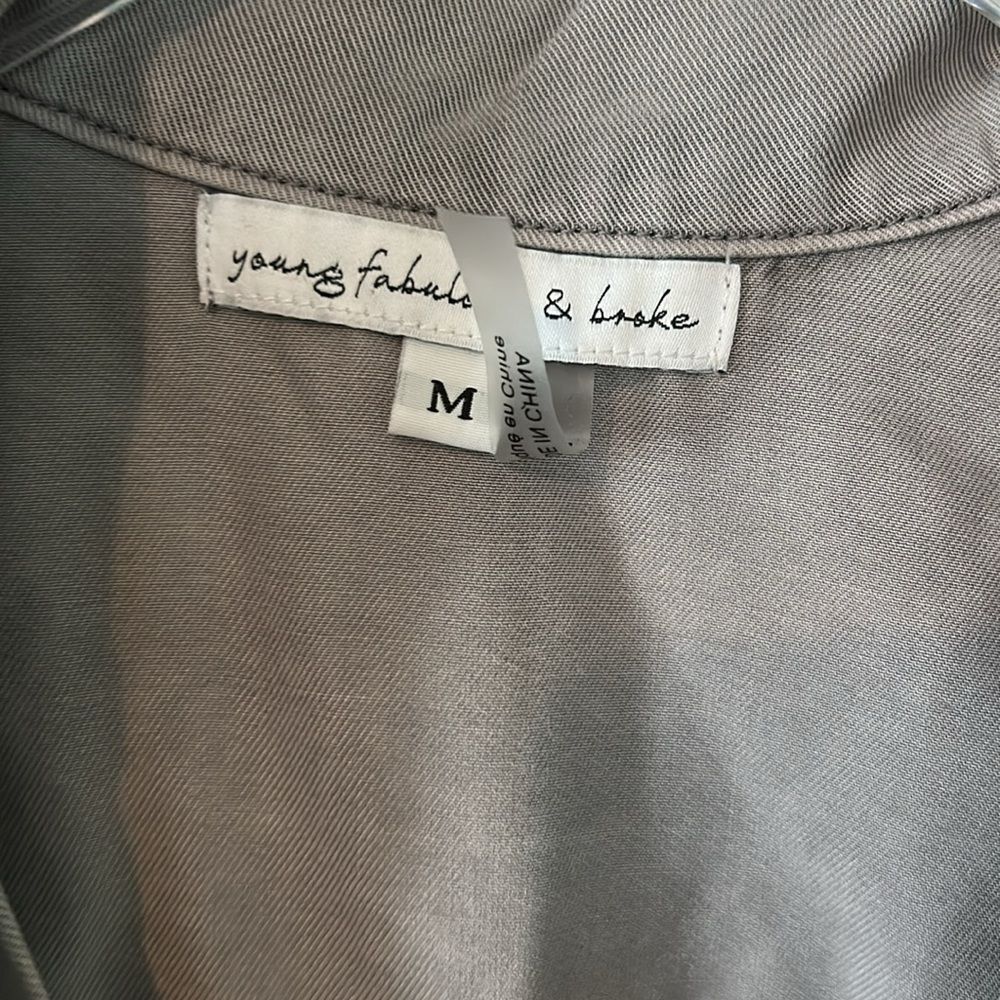 Young Fabulous & Broke Taupe Jumpsuit - Size M - Picture 4 of 12